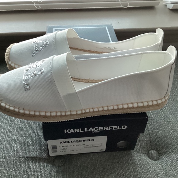 KARL LAGERFELD PARIS Manika Espadrille Loafer (Women), size 10M - Picture 14 of 15